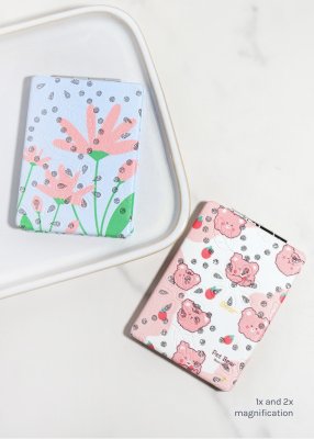 AOA Double-Sided Compact Mirror – Rhinestone