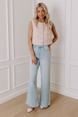 Metropolitan Chic Tweed Vest Top