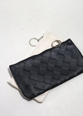 Woven Luxe Zipper Pouch