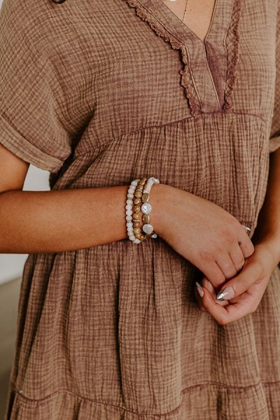 Admit Your Feelings Bracelet Set In Natural
